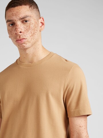 Maglietta 'Tiburt' di BOSS in beige
