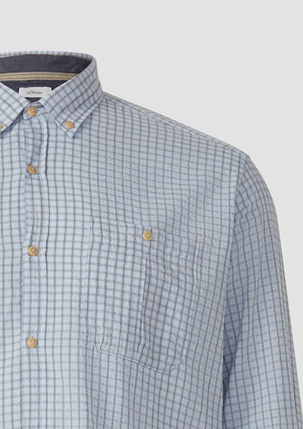 s.Oliver Regular fit Overhemd in Blauw