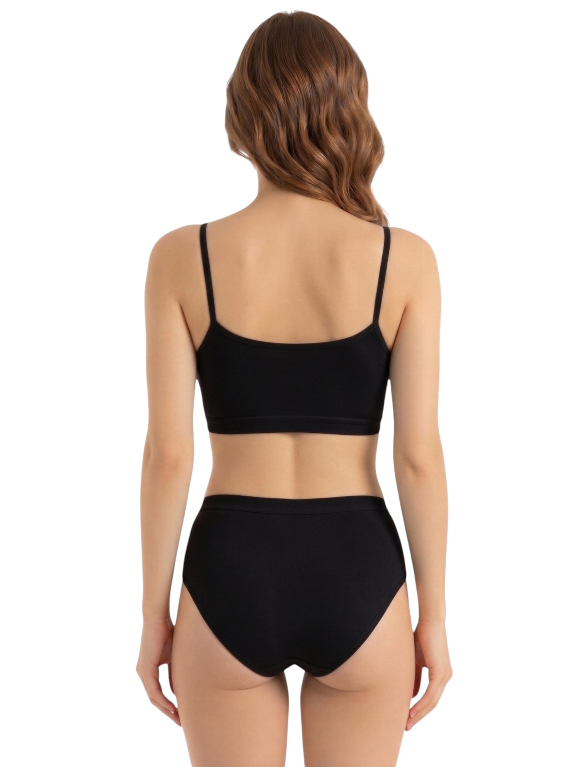 WENOR Bustier Biustonosz sportowy w kolorze czarny