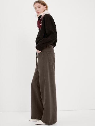 MANGOWide Leg/ Široke nogavice Traperice 'RACHEL' - smeđa boja