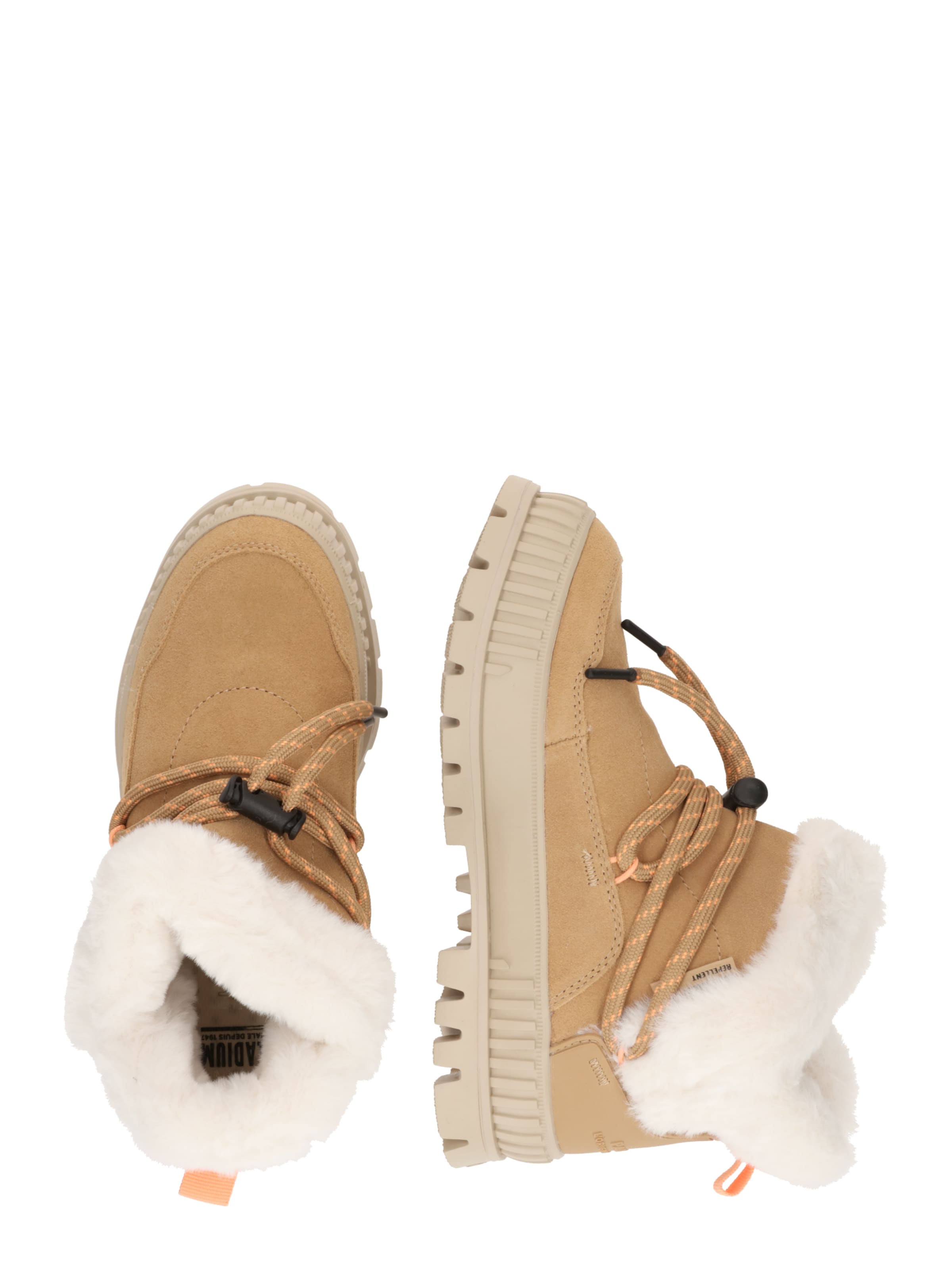 Palladium Ботинки на шнуровке 'PALLASHOCK LO HIVER' в Коричневый