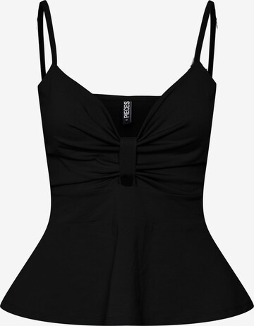 PIECES Top 'ANGA' in Black: front