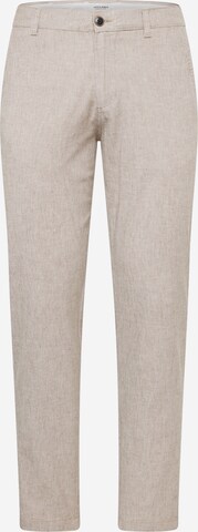 JACK & JONES Chino 'OLLIE DAVE' in Bruin: voorkant