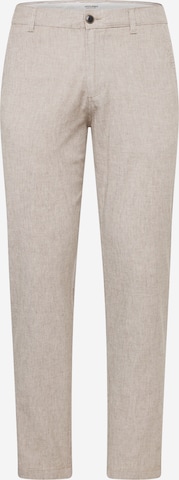 JACK & JONES - regular Pantalón chino 'OLLIE DAVE' en marrón: frente