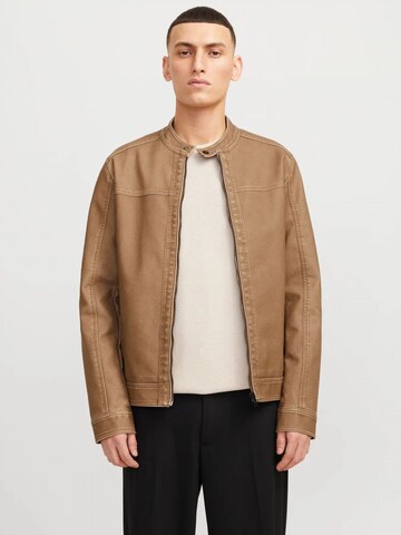 Jacks & Jones Übergangsjacke in Braun: Vorderseite