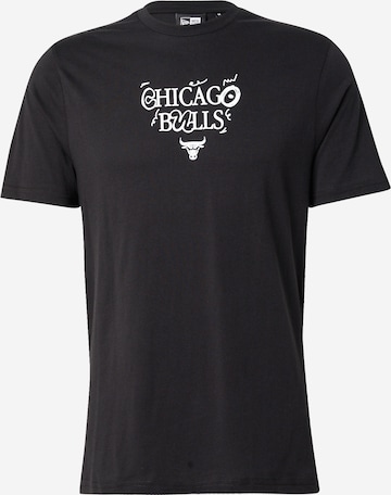 NEW ERA Tričko 'NBA COURT' – černá: přední strana