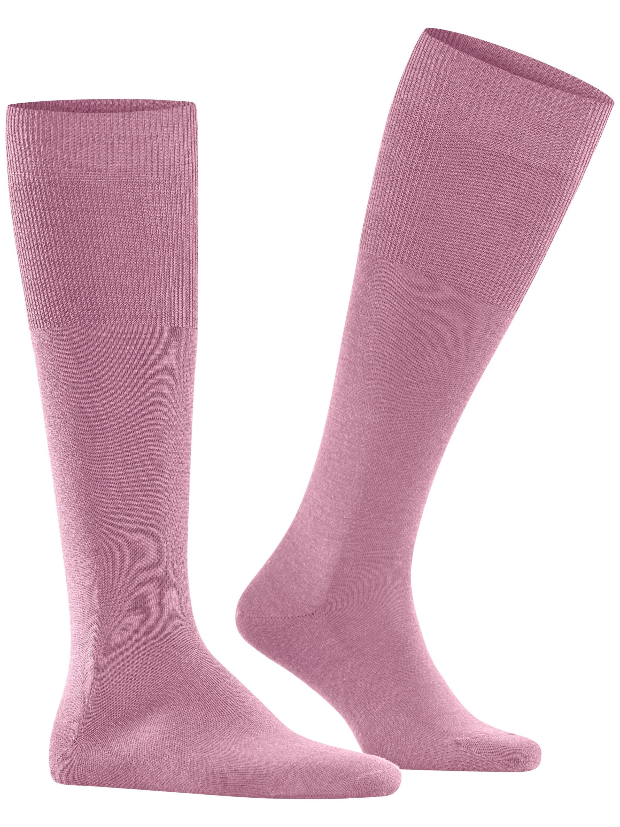 FALKE Knee High Socks 'Airport' in Pink: front