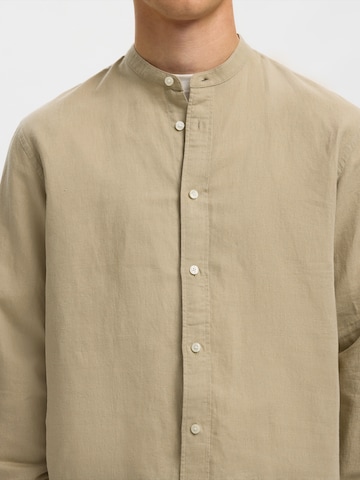 SELECTED Regular Fit Hemd 'SLHClay' in Beige