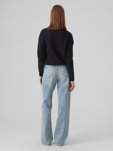 VERO MODA Sweter 'HILDA' w kolorze czarny