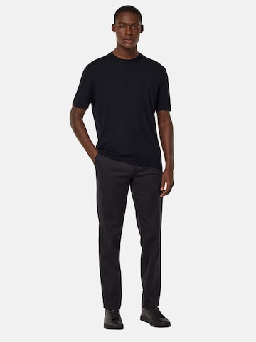Coupe slim Pantalon à plis Boggi Milano en noir