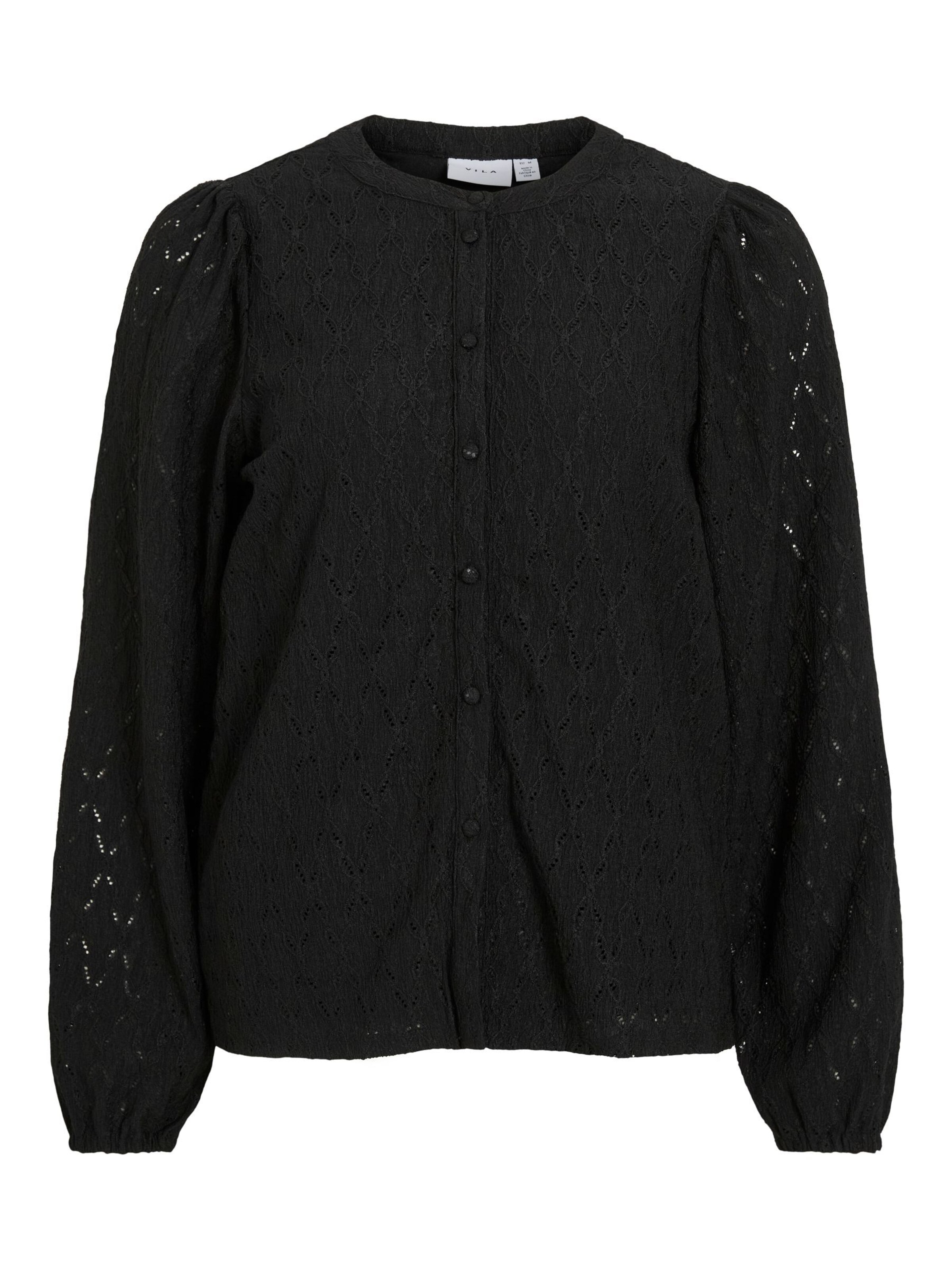 VILA - Blusa 'VIMADURA' en negro: frente