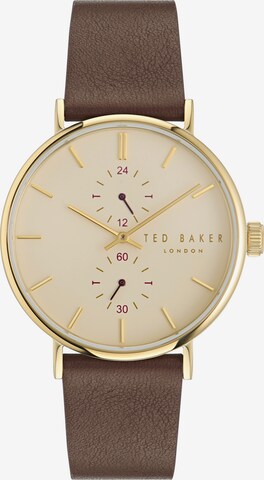 Ted Baker Analog Watch 'Phylipa Gents Timeless' in Brown: front