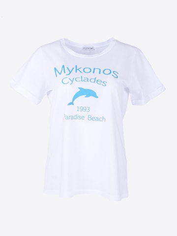 Fraternel Shirt 'Mykonos Shirt T003'‌‌‌‌‌ in Weiß: Vorderseite