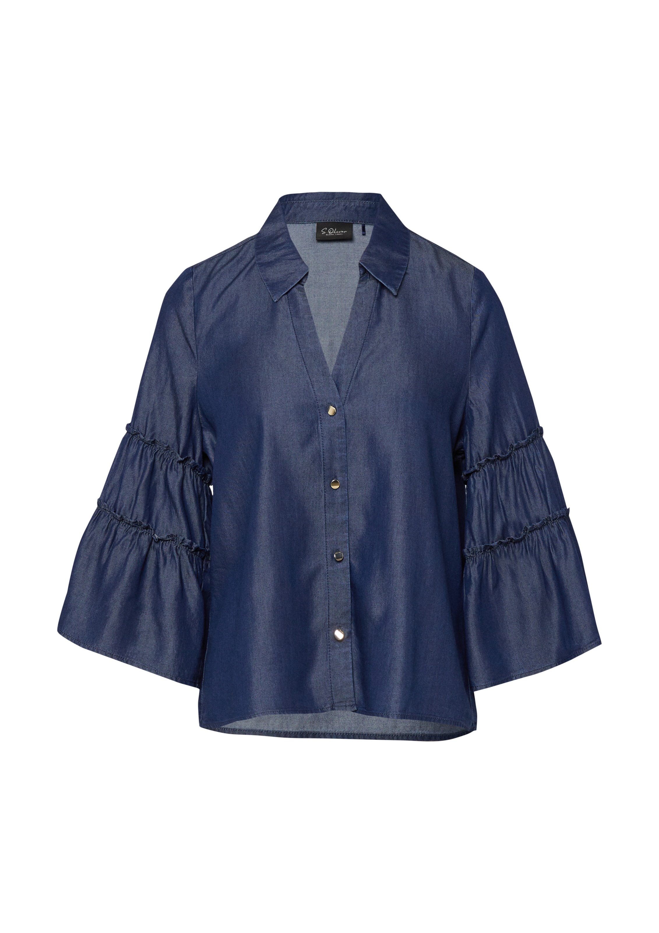 s.Oliver Blouse in Blauw: voorkant