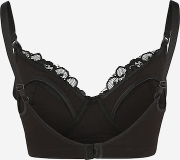 JoJo Maman Bébé T-shirt Nursing Bra in Black