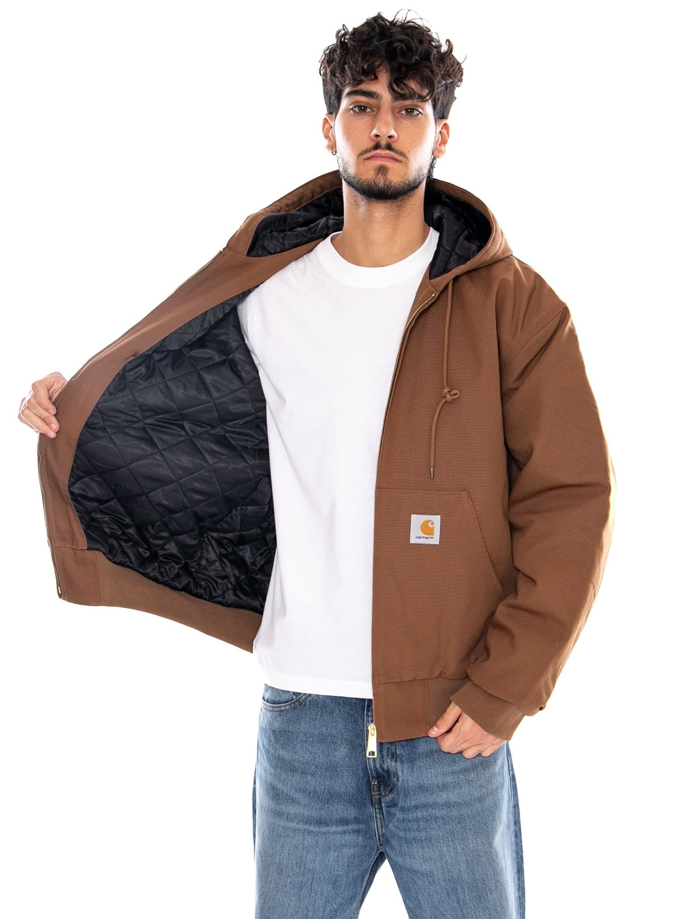 Carhartt WIP Between-season jacket 'OG ACTIVE JACKET WIP H BROWN RIGID' in Brown