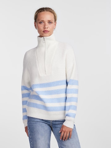 PIECES Pullover 'BROOKS' i hvid: forside