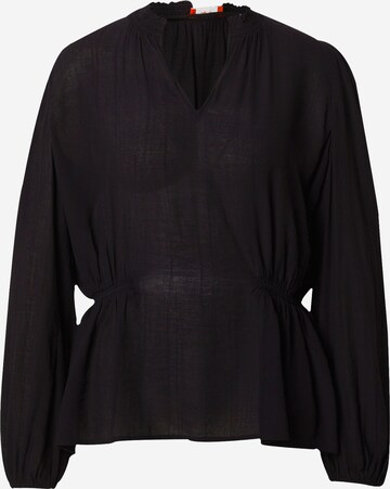 ESPRIT Блуза в черно: отпред