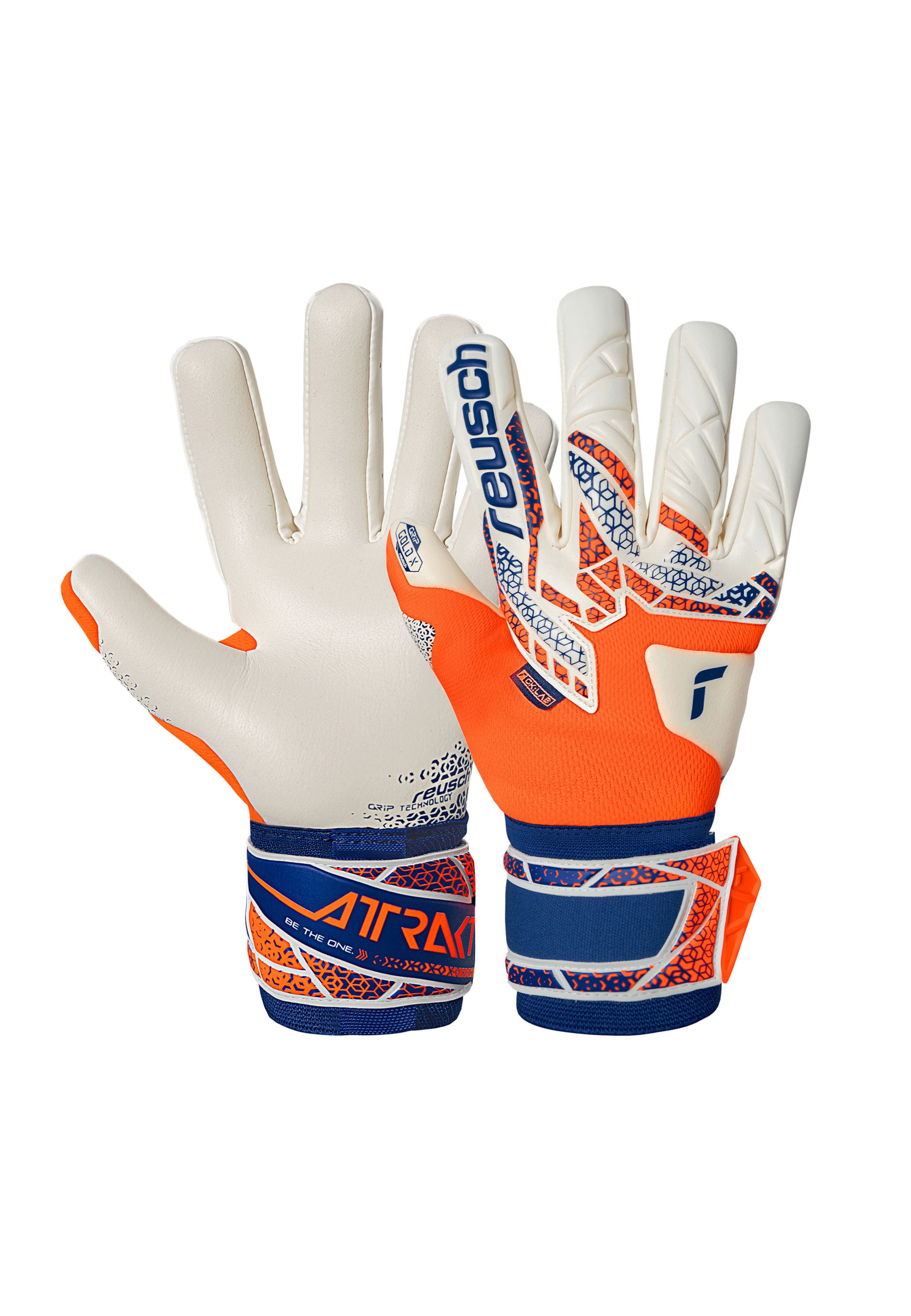 REUSCH Torwarthandschuhe 'Attrakt Gold X NC' in Orange: Vorderseite