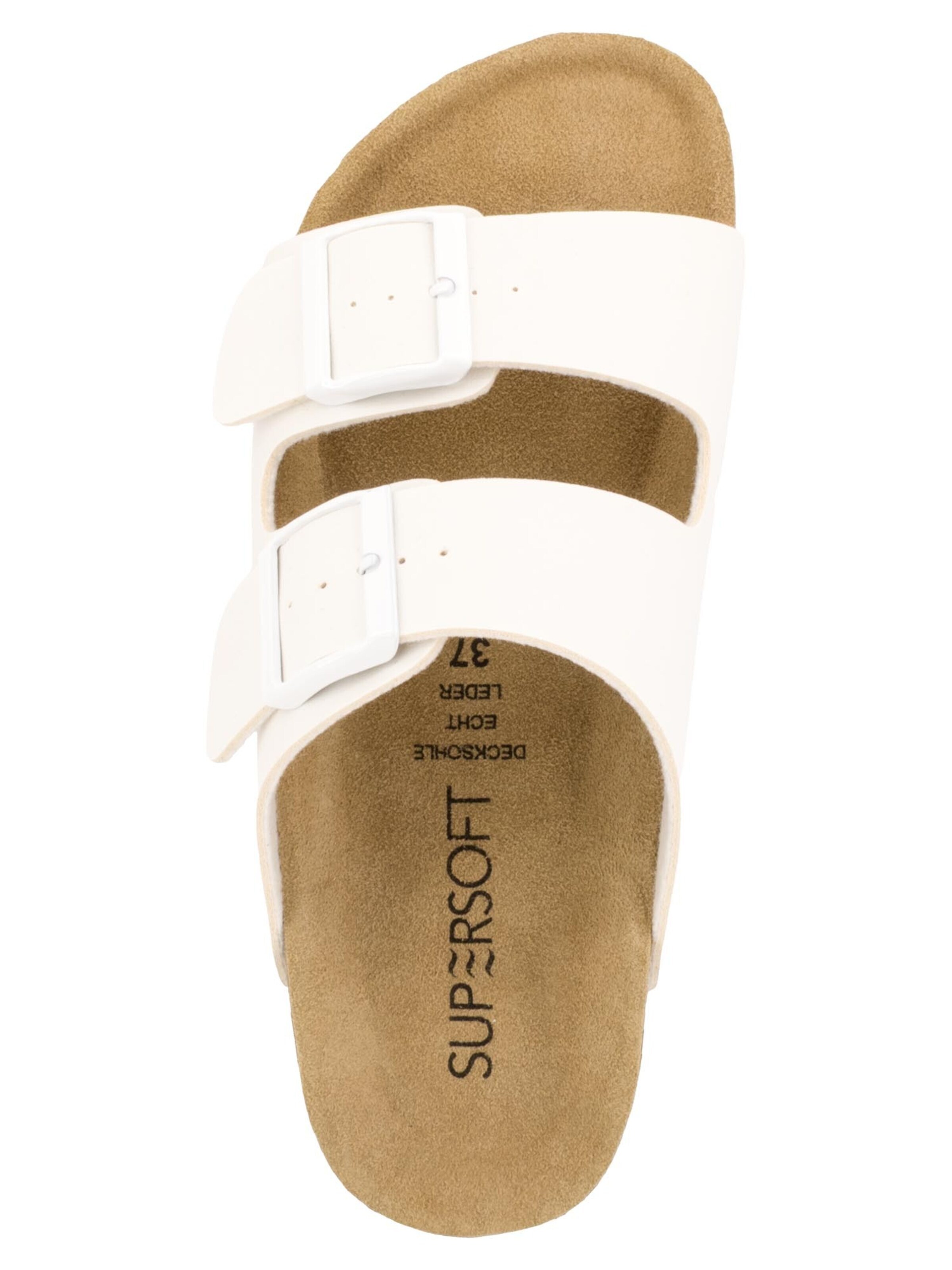 SUPERSOFT by Indigo Pantolette 'Classic'‌‌‌ in Weiß