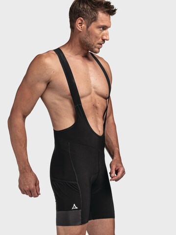 Schöffel Skinny Outdoor trousers 'Solo Bib' in Black