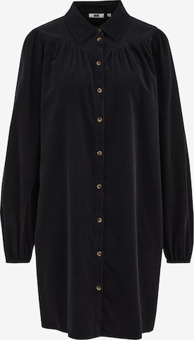 WE FashionKošulja haljina - crna boja: prednji dio