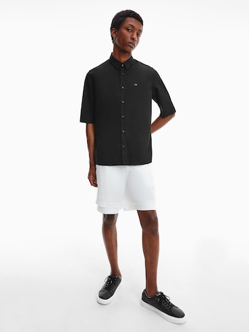 Calvin Klein Regular fit Overhemd in Zwart
