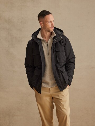 DAN FOX APPAREL Between-season jacket 'Jannik' in Black: front