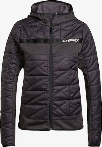 ADIDAS TERREX Outdoor Jacket in Black: front