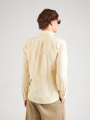 Slim fit Camicia di Lindbergh in giallo