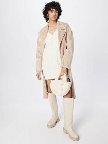 Derhy Knitted dress in Beige