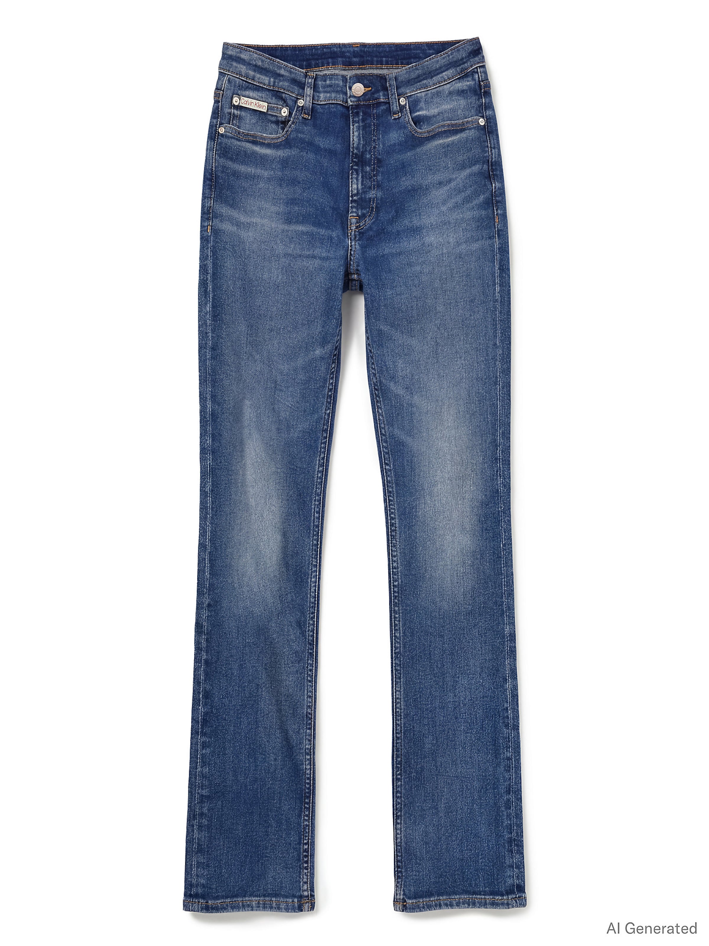 Calvin Klein Jeans Bootcut Jeans in Blauw: voorkant