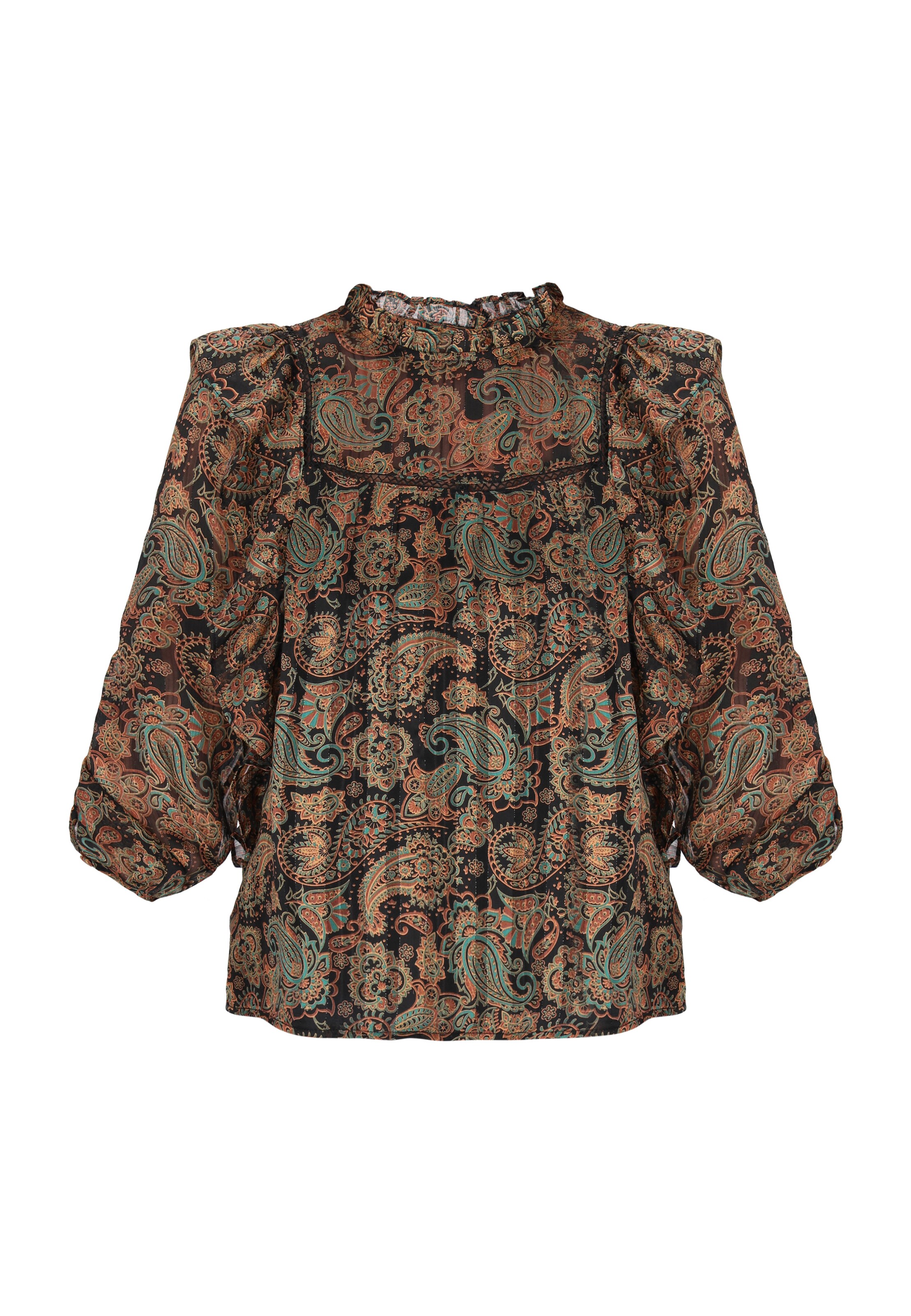 usha FESTIVAL Блуза 'Fashion Look' в черно: отпред