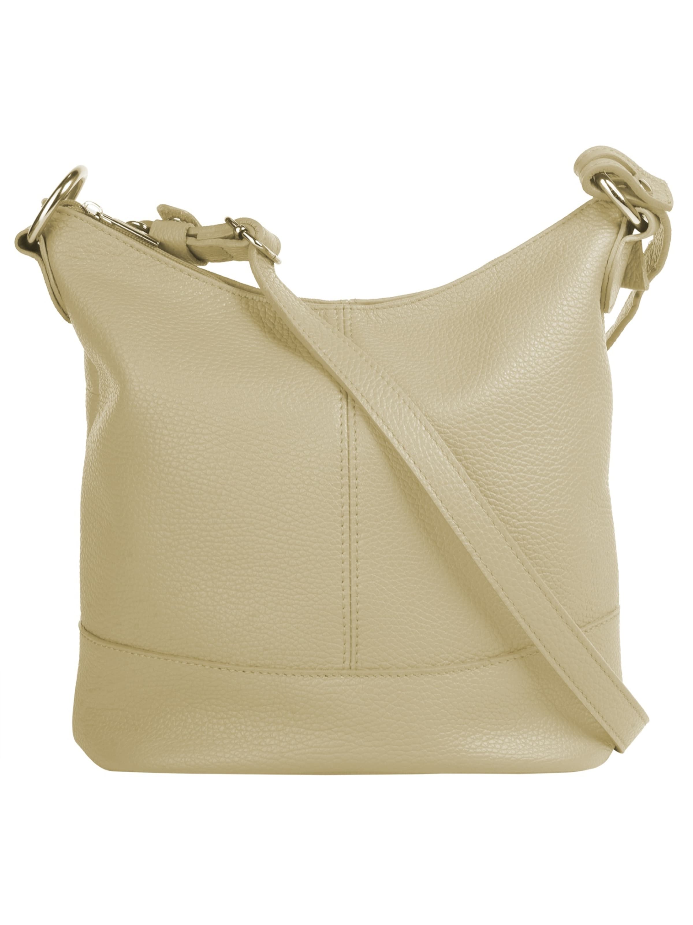 Sac à bandoulière Cluty en beige : devant
