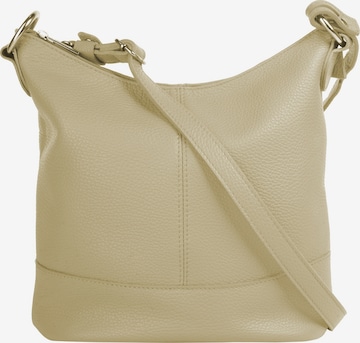 Sac à bandoulière Cluty en beige : devant
