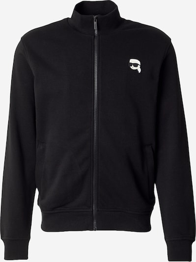 Džemperis iš Karl Lagerfeld, spalva – smėlio spalva / juoda / balta, Prekių apžvalga