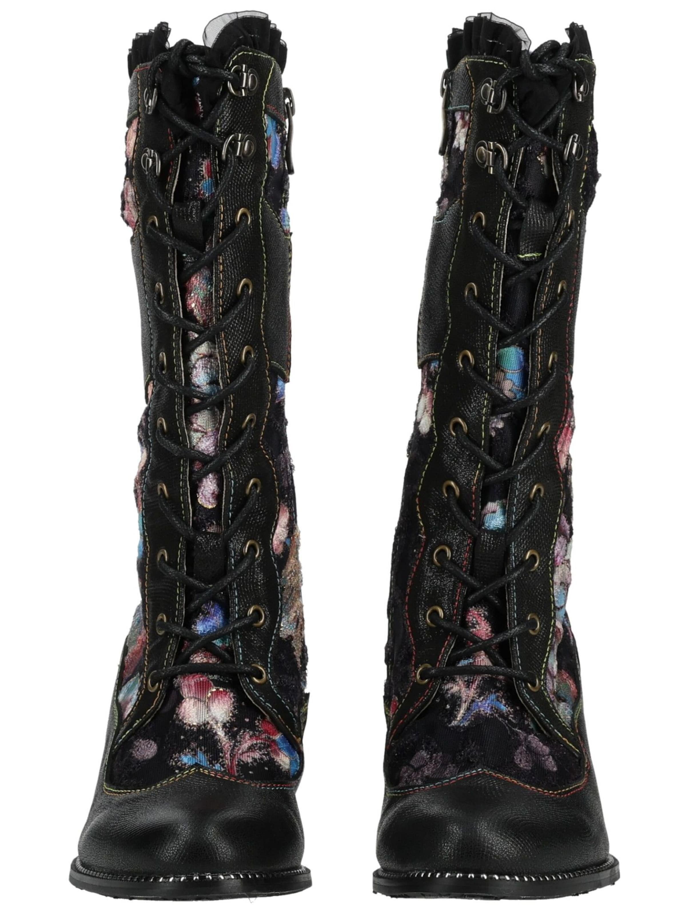 Bottes à lacets Laura Vita en noir