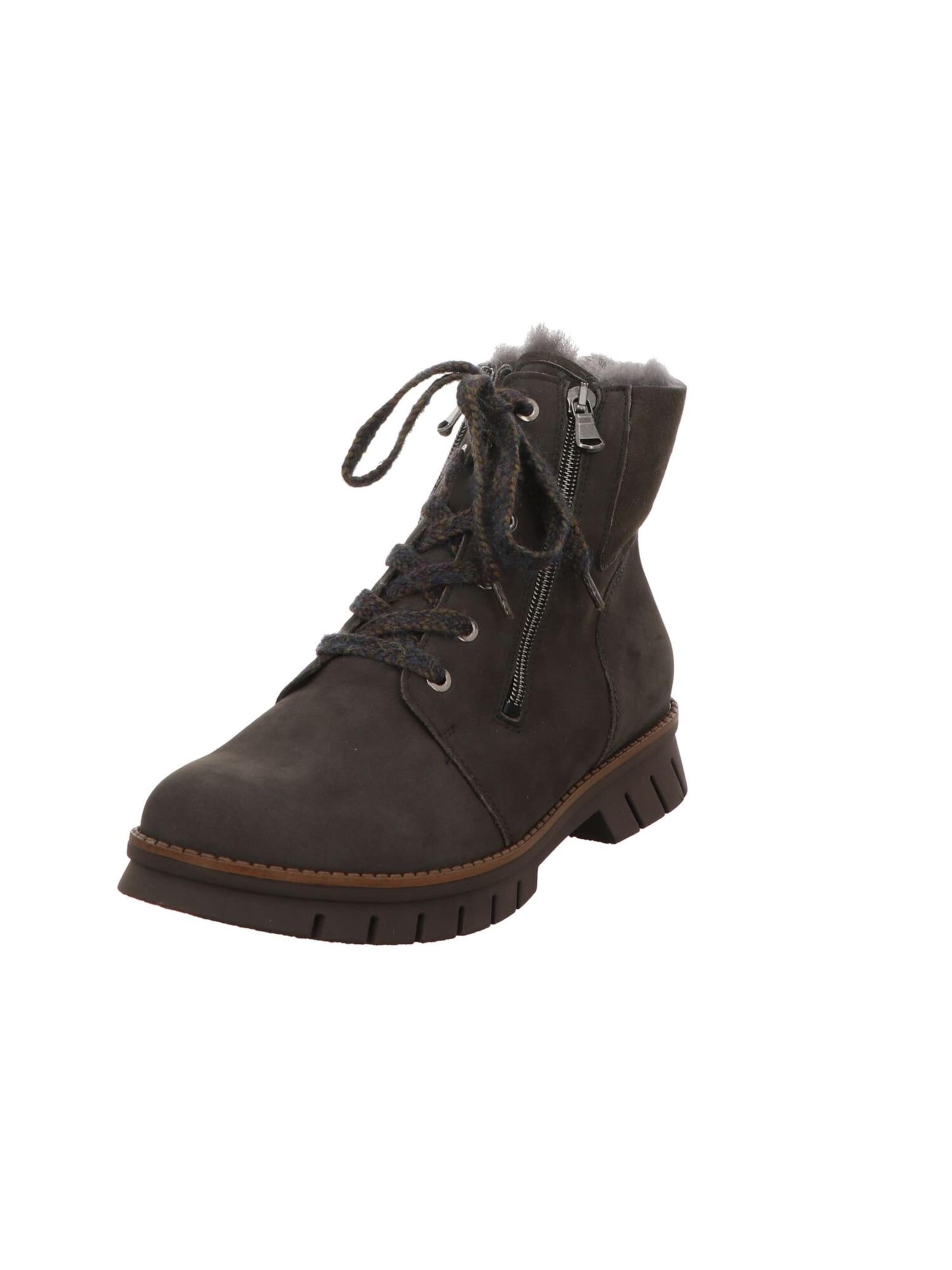 WALDLÄUFER Schnürstiefelette 'Xara' in Schwarz: Vorderseite