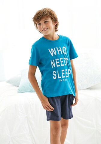 Authentic Le Jogger Pajamas in Blue: front