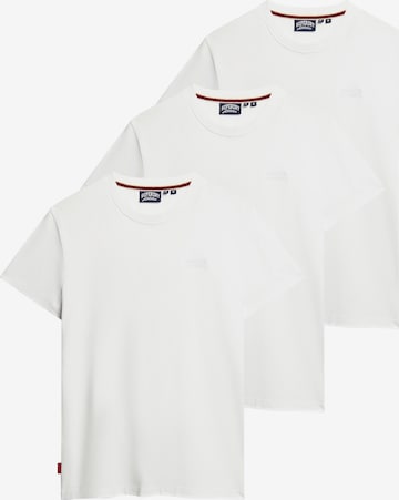 Superdry Shirt 'Essential' in Wit: voorkant