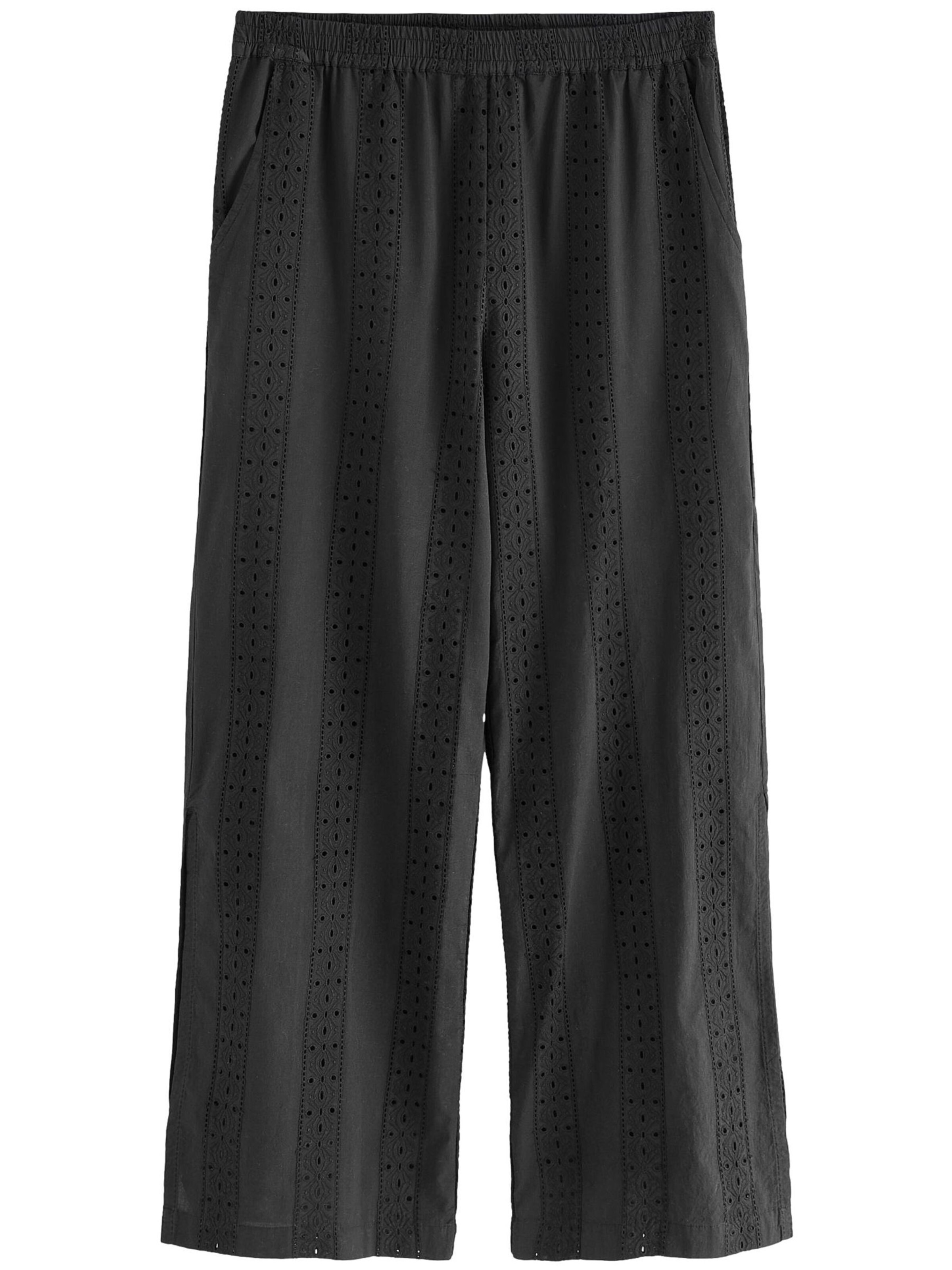 Wide Leg Pantalon LAURA ASHLEY en noir : devant