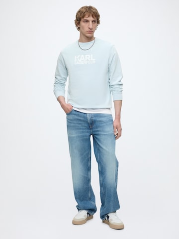 Sweat-shirt Karl Lagerfeld en bleu