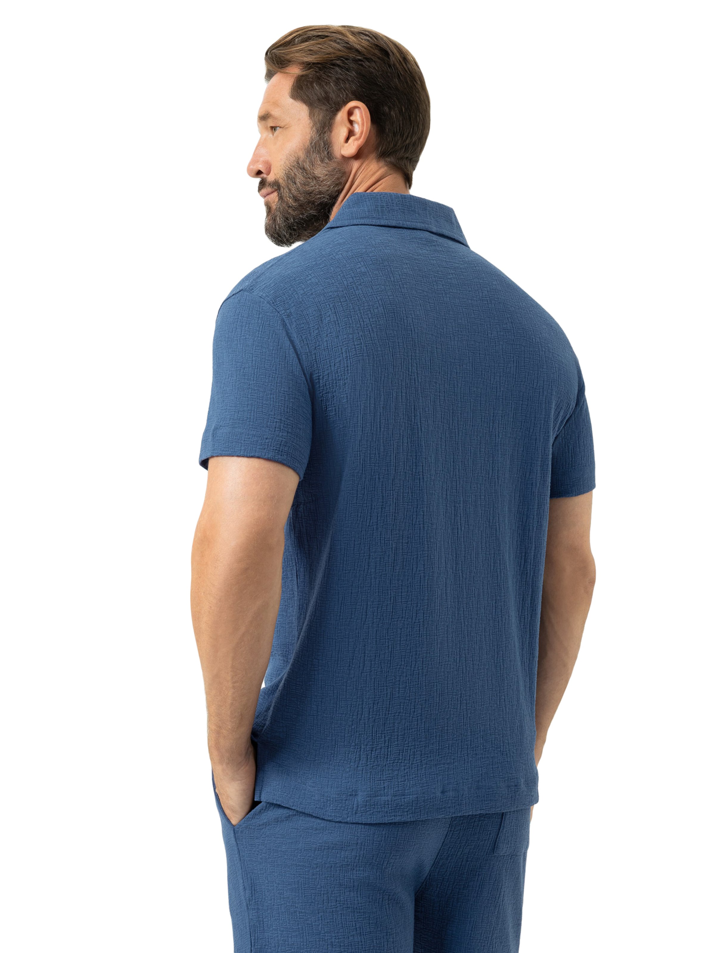 Mey Regular fit Overhemd in Blauw