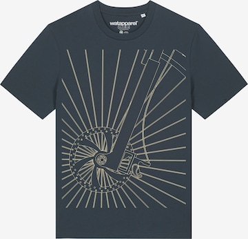 Watapparel Shirt 'Fahrradspeichen' in Grau: Vorderseite