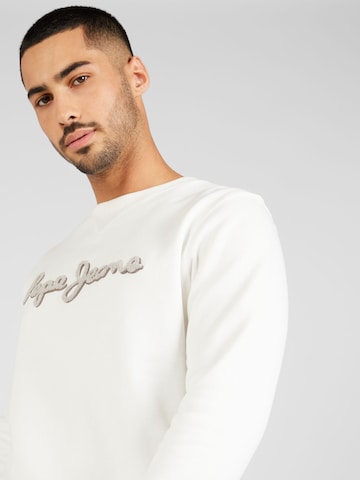 Pepe Jeans Sweatshirt 'RYAN' in Wit