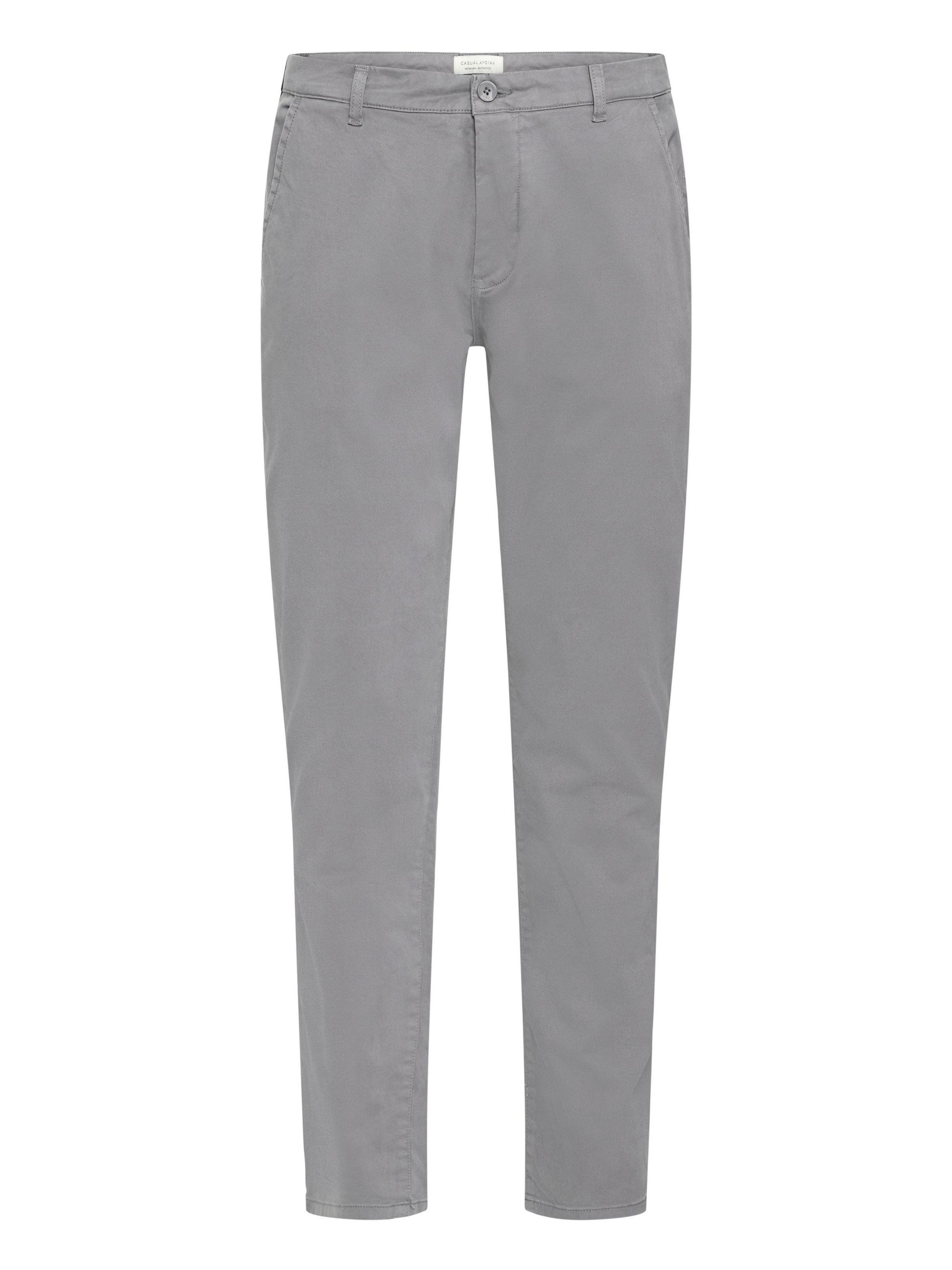 Casual Friday Chino Pants 'Viggo' in Grey: front