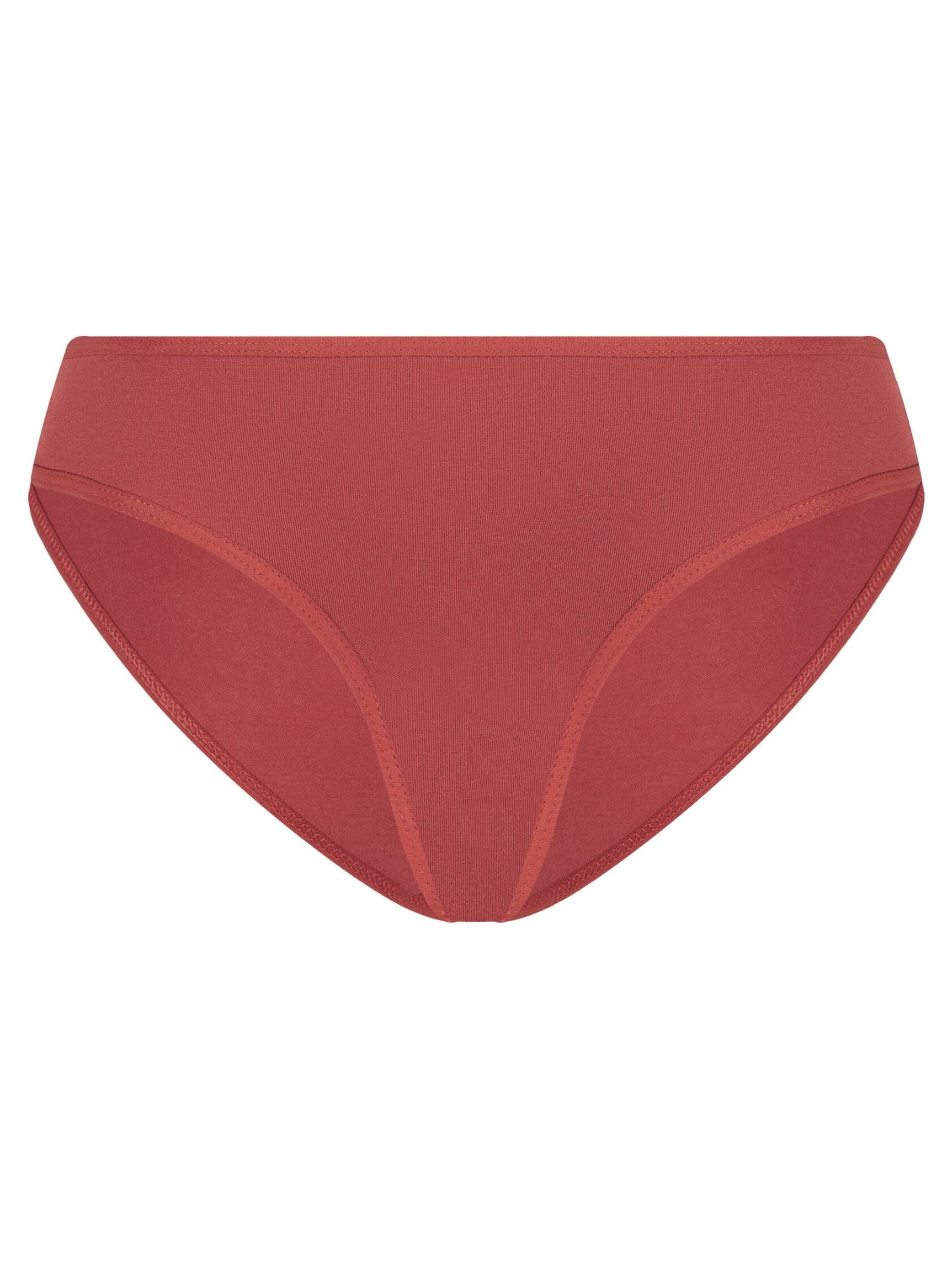 Albero Natur Slip 'Klassischer Bio-Baumwoll Damen Slip'‌‌‌‌‌ in Rot: Vorderseite