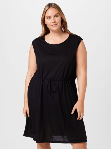 Robe 'ATHENA' EVOKED en noir : devant