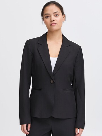 Blazer 'DORTHEA' ICHI en noir : devant
