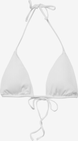 Pull&Bear Bikini top in White: front